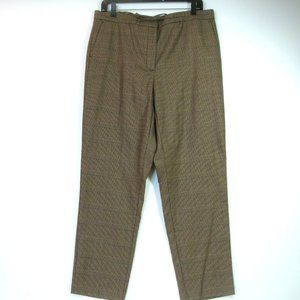 J Jill Tan and Black Houndstooth Check Pants NWT Medium